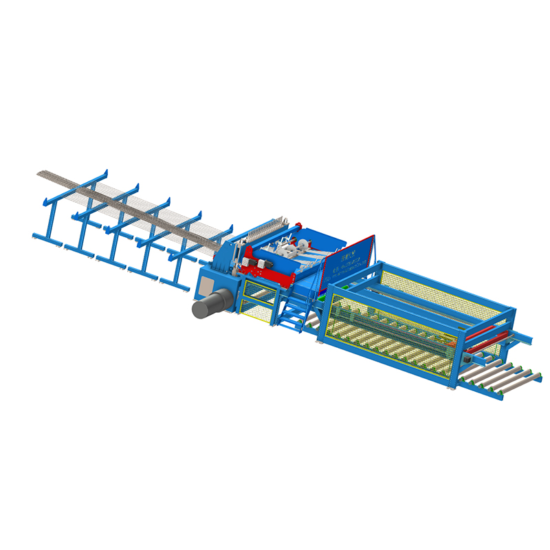 Mechanical automatic feeding and automatic mesh delivery steel mesh welding machine