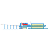 Mechanical automatic feeding and automatic mesh delivery steel mesh welding machine
