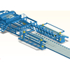 Pneumatic wire hanging, automatic wire feeding, automatic mesh turning and mesh dropping, steel mesh welding machine