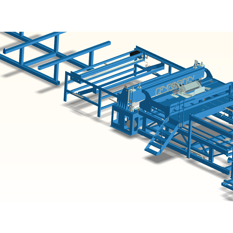 Pneumatic wire hanging, automatic wire feeding, automatic mesh turning and mesh dropping, steel mesh welding machine